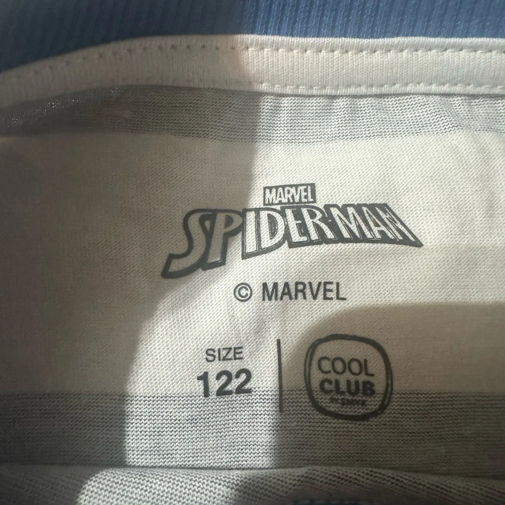 Marvel Spider-Man Striped Long Sleeve Tee - Blue, White, Red - Picture 2 of 4